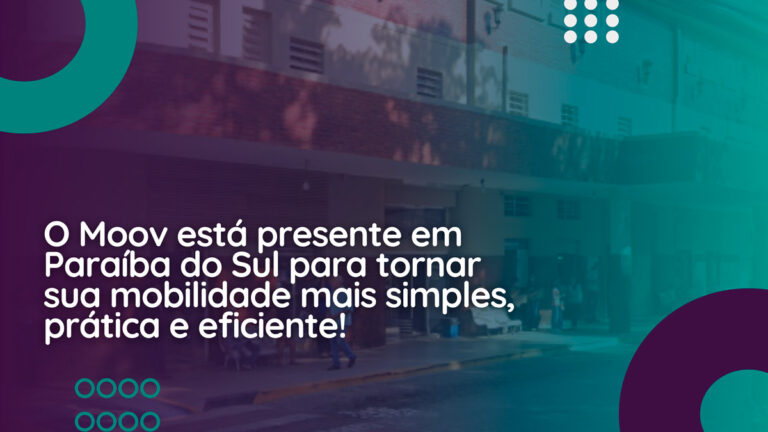 O Moov está presente em Paraíba do Sul para tornar sua mobilidade mais simples, prática e eficiente!